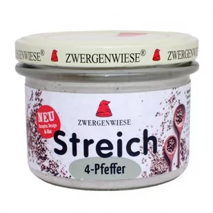 ZWERGENWIESE PASTA SŁONECZNIKOWA Z 4 RODZAJAMI PIEPRZU BEZGLUTENOWA BIO 180 g - Pasty warzywne - miniaturka - grafika 1