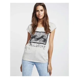 Damska Koszulka BILLABONG ALL NIGHT TEE SS S3SS19BIP0_4238 – Szary - Koszulki i topy damskie - miniaturka - grafika 1