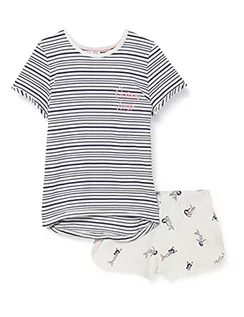 Śpiochy dla niemowląt - Sanetta Dziewczęce krótkie niebieskie piżama dla niemowląt i małych dzieci, admirał, 98 cm - grafika 1