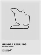 Plakaty - Red bull ring, Węgry, gray - plakat Wymiar do wyboru: 30x40 cm - miniaturka - grafika 1