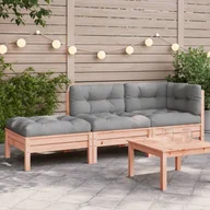 Sofy ogrodowe - Sofa ogrodowa z poduszkami i podnóżkiem, 2-osobowa Lumarko! - miniaturka - grafika 1