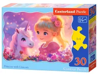 Puzzle - Puzzle 30 el. Princess with Unicorn Castorland B-03853 - puzzle - miniaturka - grafika 1
