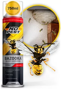 Środek No Pest Na Osy I Szerszenie 750Ml Spray Formuła Aerozol Oprysk Preparat Na Osy Szerszenie Gniazda Os - Zwalczanie i odstraszanie szkodników - miniaturka - grafika 1