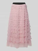 Spódnice - Długa spódnica z warstwowymi falbanami model ‘NAJA’ - miniaturka - grafika 1