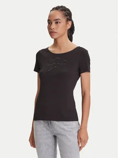 EA7 Emporio Armani T-Shirt 7W000184 AF10373 UC001 Czarny Regular Fit - Koszulki i topy damskie - miniaturka - grafika 1