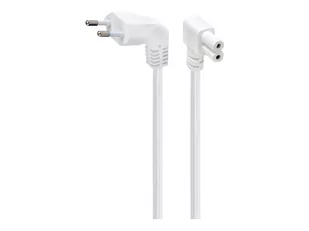 GEMBIRD kabel zasilający ósemka C7 radiowy kątowy 2.5m - Części i akcesoria do laptopów - miniaturka - grafika 1