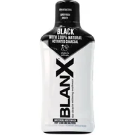 Płyny do płukania jamy ustnej - COSWELL Blanx Black wybielający płyn do higieny jamy ustnej z aktywnym węglem 500 ml - miniaturka - grafika 1