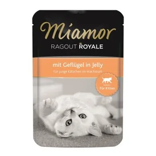 Miamor Ragout Royale Kitten Drób 44x100 g - Mokra karma dla kotów - miniaturka - grafika 1