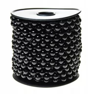 Oświetlenie świąteczne - Łańcuch choinkowy koraliki girlanda koralikowa 8m czarna - miniaturka - grafika 1