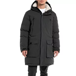 Replay parka męska, 098 BLACK, XL - Kurtki męskie - miniaturka - grafika 1