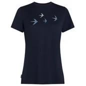 Koszulki sportowe damskie - Koszulka damska Icebreaker Women Merino 150 Tech Lite SS Tee Bird Transit Rozmiar: S / Kolor: ciemnoniebieski - miniaturka - grafika 1