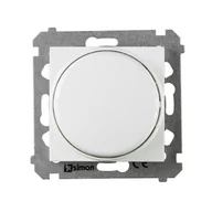Wyłączniki światła i elektryczne - Kontakt Simon Ściemniacz przyciskowo-obrotowy SIMON 54 biały - miniaturka - grafika 1