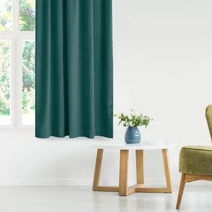 Zasłona VILA kolor morski styl klasyczny tunel 5 cm z grzywką 3 cm velvet 135x245 homede - CURT/HOM/VILA/VELVET/TUNNEL/F/30/MARI - Zasłony - miniaturka - grafika 2