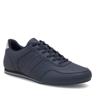 Sneakersy Lanetti MP07-11632-02 Navy - Półbuty męskie - miniaturka - grafika 1