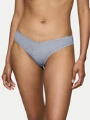 Majtki damskie - Triumph Stringi Harmony Spotlight 10217381 Niebieski - miniaturka - grafika 1