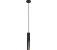 Lampy sufitowe - Eglo 901732 - LED Żyrandol na lince BARBOTTO 1xGU10/4,5W/230V 3000K czarny/brązowy - miniaturka - grafika 1