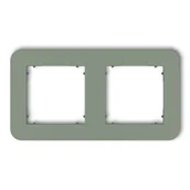 Klawisze i ramki - Karlik Ramka podwójna zaokrąglona MINI - szałwiowy - miniaturka - grafika 1