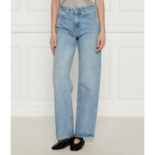 HUGO Jeansy 937_10 Straight fit - Spodnie damskie - miniaturka - grafika 1