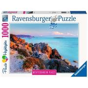 Puzzle - Ravensburger Puzzle 1000 elementów Śródziemnomorska Grecja 4005556149803 - miniaturka - grafika 1