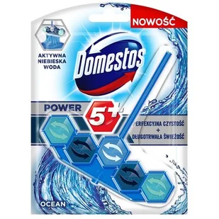 Domestos POWER5+ BLUE WATER OCEAN 53G Zakupy dla domu i biura! 67488026 - Środki do WC - miniaturka - grafika 1