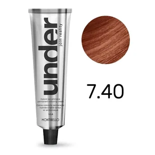 MONTIBELLO UNDER Farba do Włosów, 100% Krycie Siwizny, 7.40, 60ml - Farby do włosów i szampony koloryzujące MONTIBELLO UNDER Farba do Włosów, 100% Krycie Siwizny, 7.40, 60ml - Farby do włosów i szampony koloryzujące - miniaturka - grafika 1