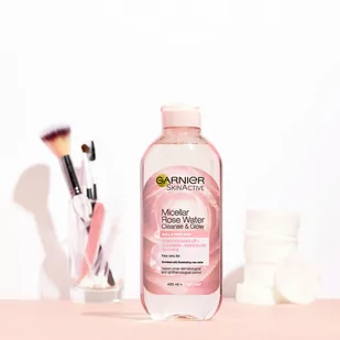 Garnier SkinActive Micellar Rose Water Cleanse & Glow 400 ml - Toniki i hydrolaty do twarzy - miniaturka - grafika 2