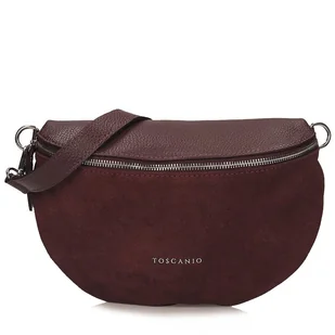 Torebka skórzana Toscanio F274 - Nerki - miniaturka - grafika 1