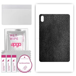 folia naklejka skórka strukturalna na TYŁ do Huawei MatePad Air - Skóra Czarna - apgo SKINS - Akcesoria do tabletów i e-booków - miniaturka - grafika 1