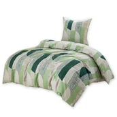 Pościel - Pościel Z Mikrofibry 140X200 Zielono-Miętowa 22651 - miniaturka - grafika 1