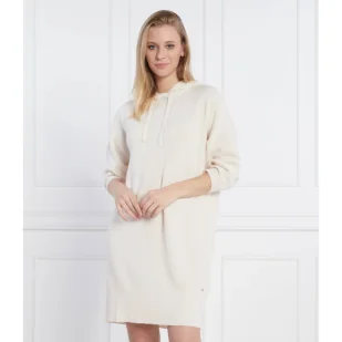 Armani Exchange Wełniana sukienka VESTITO - Sukienki - miniaturka - grafika 1