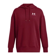 Bluzy sportowe damskie - Bluza damska Under Armour Essential Flc OS Hoodie - miniaturka - grafika 1