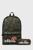 Plecaki - Ellesse Plecak męski kolor zielony duży wzorzysty - miniaturka - grafika 1