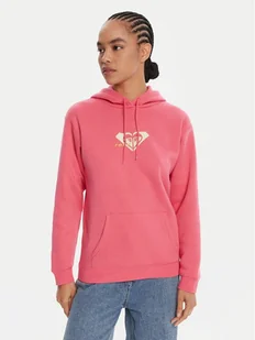 Roxy Bluza ERJFT05028 Różowy Regular Fit - Bluzy damskie - miniaturka - grafika 1