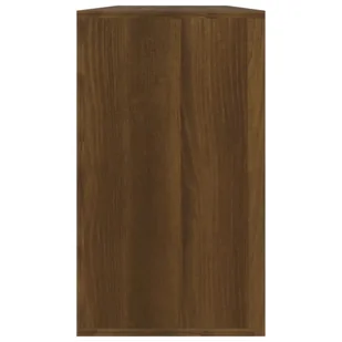 Lumarko Ławka z miejscem na buty, brązowy dąb, 80x24x45 cm - Ławki do przedpokoju - miniaturka - grafika 8