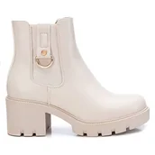 Botki damskie - XTI 141537, Botki Kobieta, Beżowy, 40 EU, Beżowy, 40 EU - miniaturka - grafika 1