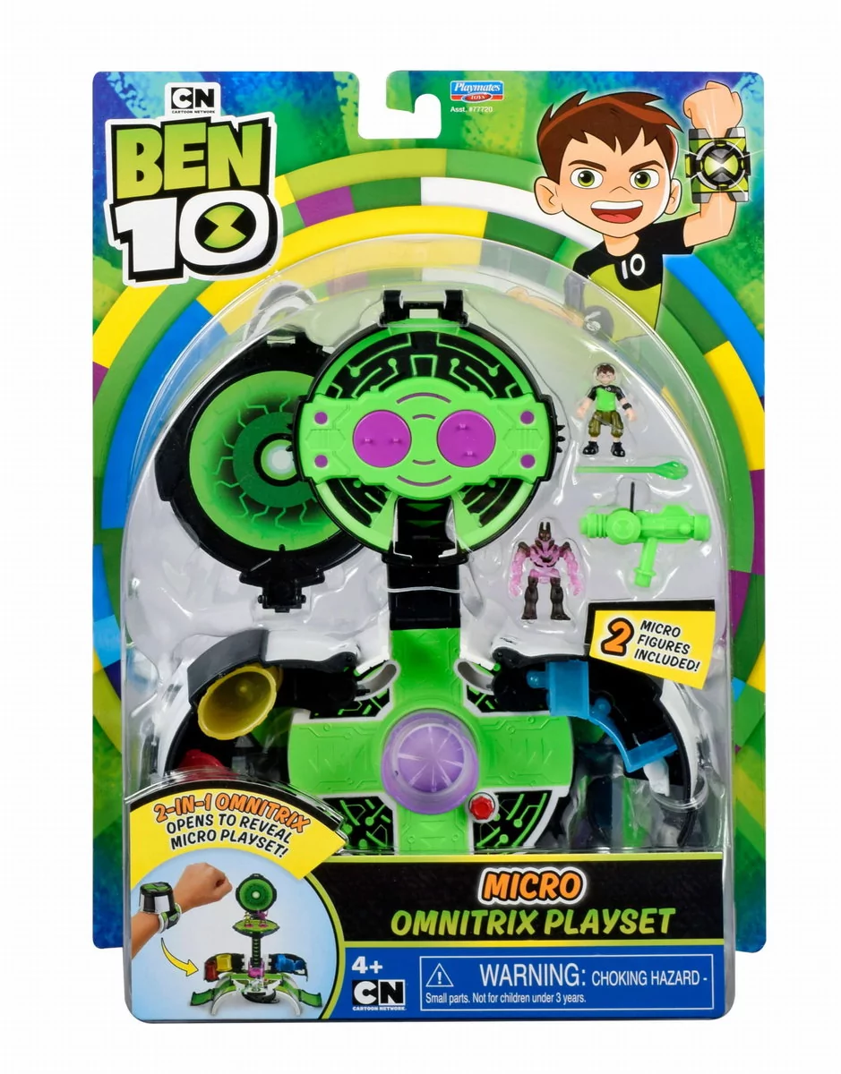 BEN 10 Omnitrix Micro 2 w 1 Figurki BEN10 Zielony