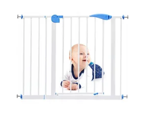 Barierka na drzwi, schody OMNA rozporowa, rozszerzenia biel - Zabezpieczenia dla dzieci Barierka na drzwi, schody OMNA rozporowa, rozszerzenia biel - Zabezpieczenia dla dzieci - miniaturka - grafika 1