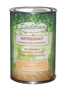 Impregnat do drewna dekoracyjno-ochronny SPEKTRUM 5 litrów kolor "Dąb Europejski" - Oczka wodne - miniaturka - grafika 1
