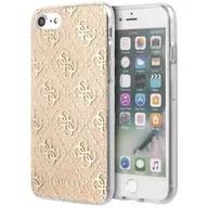 Etui i futerały do telefonów - Guess 4G Glitter Etui iPhone SE 2020 8 7 Gold 10_17801 - miniaturka - grafika 1