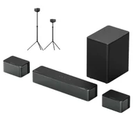 Soundbary - Ultimea Poseidon M4T 5,1 Soundbar + 1 Pair * Steady 300 Speaker Stands, Dolby Atmos, 450W Peak Power, Adjustable Surround Level - miniaturka - grafika 1