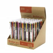 Cienkopisy - Długopis Wielokolorowy 8 Kolorów Cienkopis Szkolny - miniaturka - grafika 1