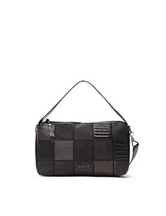 Desigual Damska torebka Bols_fire Saga Narbonne Hand Bag, czarna, rozmiar uniwersalny EU - Torebki damskie - miniaturka - grafika 1