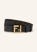 Paski - Fendi Skórzany Pasek Dwustronny schwarz - miniaturka - grafika 1