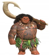 Naklejki na ścianę - Naklejka Uv Wypukła Ozdobna DTF UV Aplikacja Vaiana Chief Tui Disney - miniaturka - grafika 1