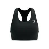 Bielizna sportowa męska - COMPRESSPORT Stanik sportowy FEELFREE SEAMLESS BRA black - miniaturka - grafika 1