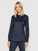 Koszule damskie - Tommy Hilfiger Koszula Heritage 1M87647510 Granatowy Slim Fit - miniaturka - grafika 1