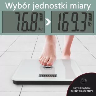 Kinetyczna waga łazienkowa ProfiCare PC-PW 3112 (biała) - Wagi łazienkowe - miniaturka - grafika 4