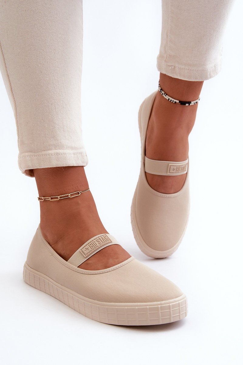 Damskie Trampki Big Star NN274602 Beżowe-40