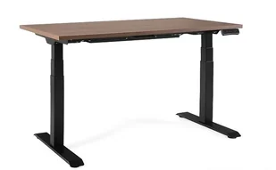Biurko Grow - Czarny - Stelaż i Blat - 160x70 cm - YZ-17 - Walnut - Biurka - miniaturka - grafika 1