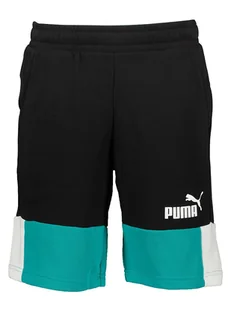Puma Szorty "ESS+" w kolorze czarnym - Spodenki męskie - miniaturka - grafika 1